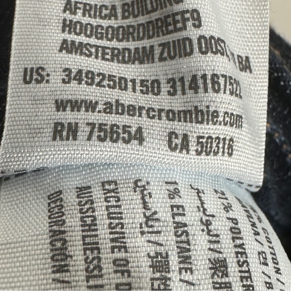 NWT Hollister midi short size 5, w27", 4" inseam, dark wash, denim - Picture 11 of 13